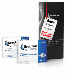 2x Erectan 400 mg + intim gel zdarma